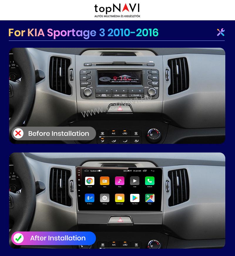 KIA Sportage 3 Android Multimédia fejegység