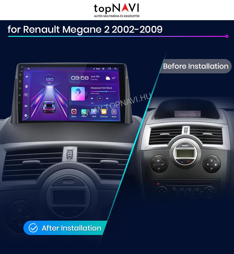 Renault Megane 2 Android Multimédia fejegység