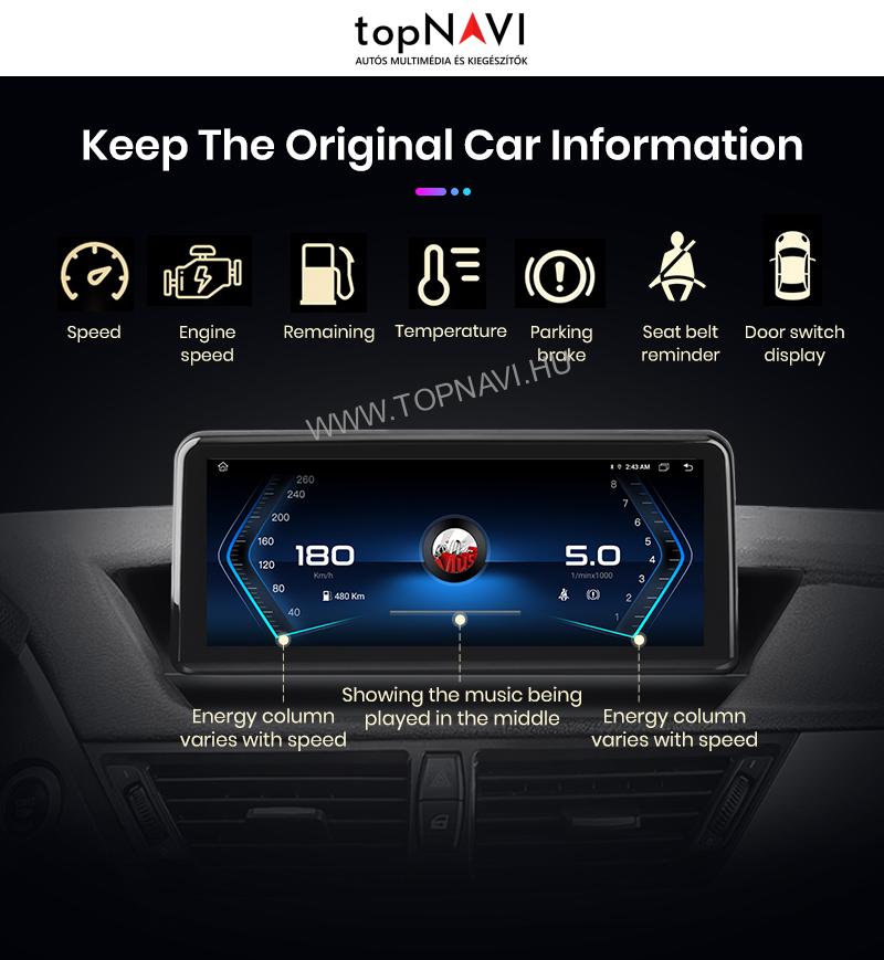 BMW X1 E84 2009 2010 2011-2015 Android Multimédia fejegység