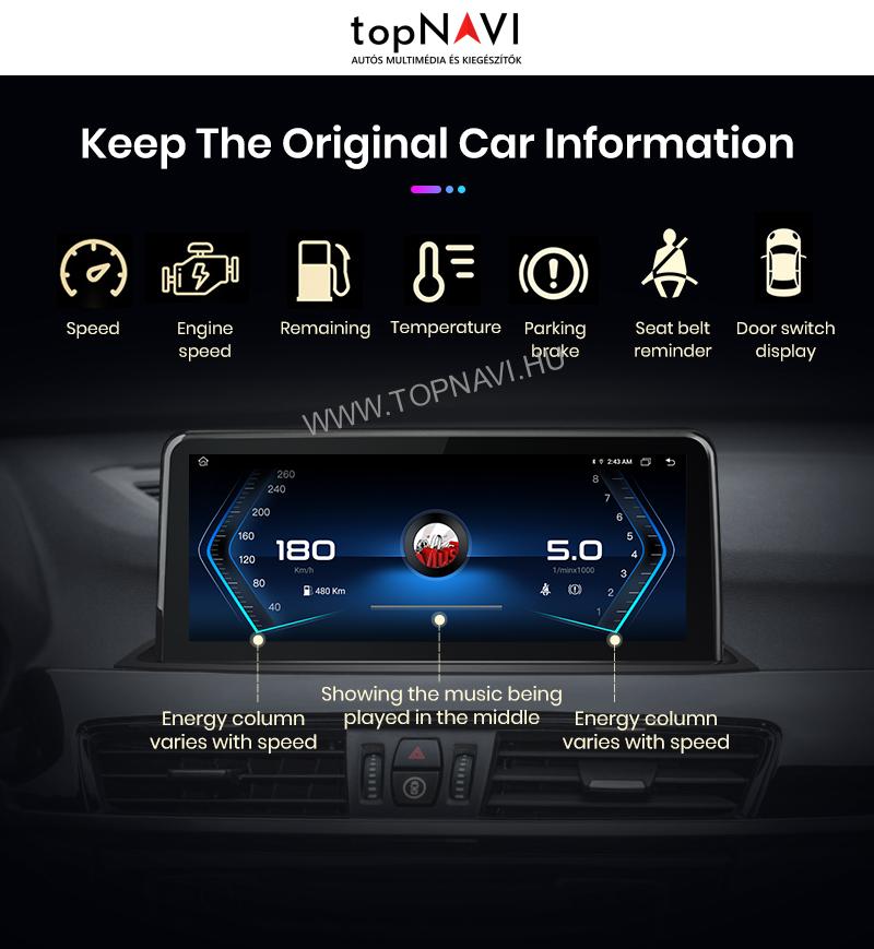 BMW X1 F48 Android Multimédia fejegység