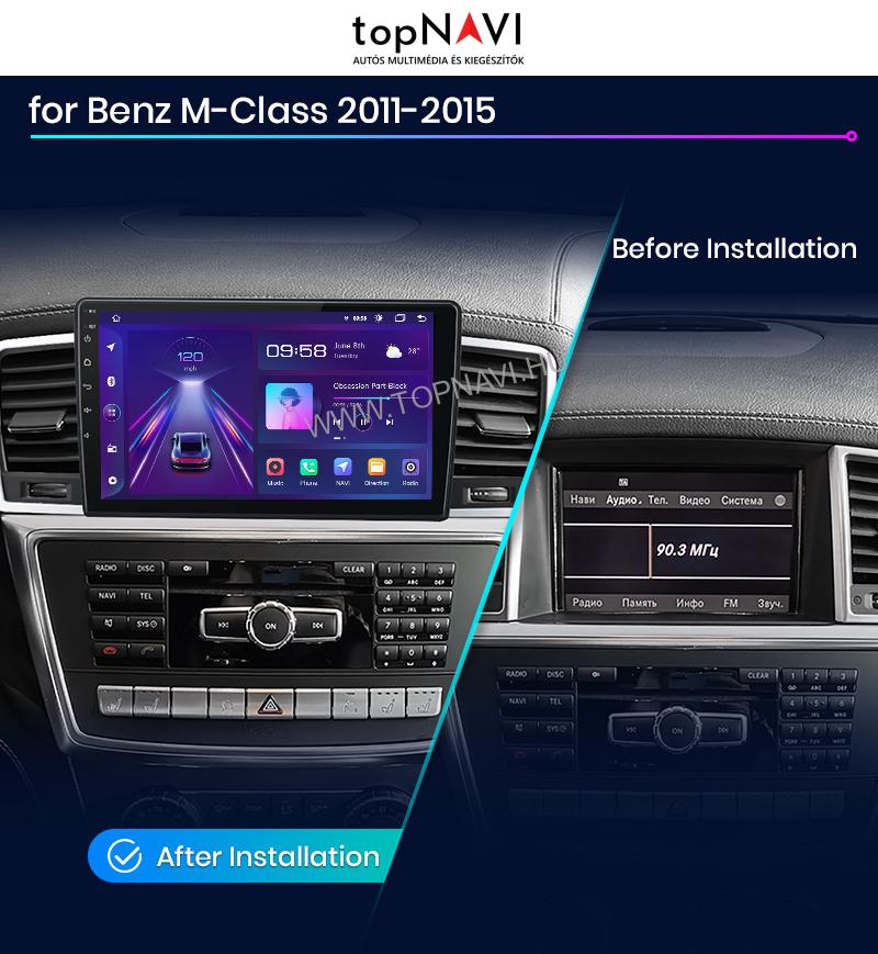 Mercedes Benz M-Class W166 2011 - 2015 Android Multimédia fejegység