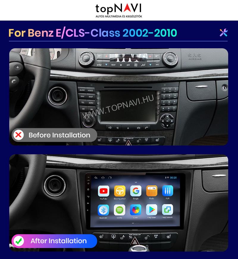 Mercedes Benz E Class W211 2002-2009  Android Multimédia fejegység