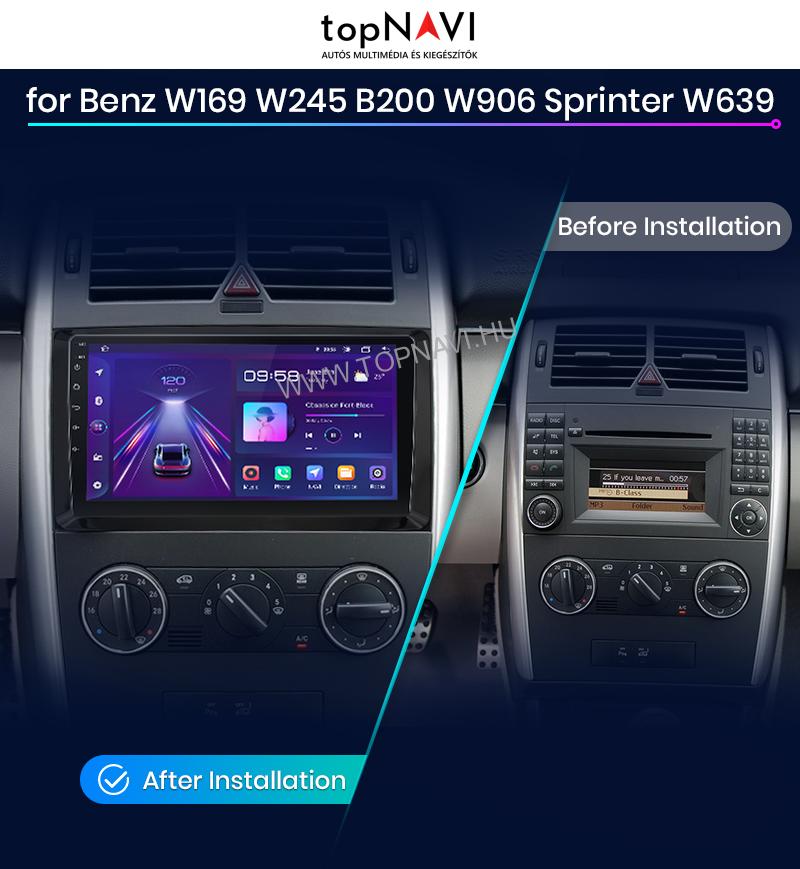W169 W245 Mercedes Benz B200 A B Class Android Multimédia fejegység
