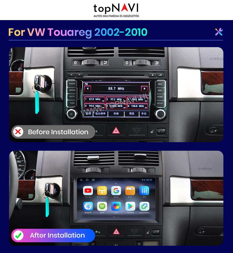 Volkswagen Touareg Android Multimédia fejegység