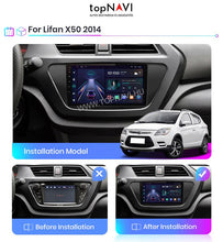 Kép betöltése a Galérianézegetőbe, 2 Din Lifan X50 2015-2019 Track Android Multimédia fejegység