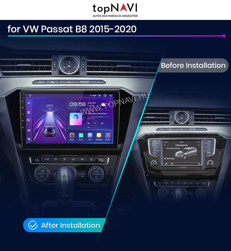 Volkswagen Passat B8 Android Multimédia fejegység - topNAVI