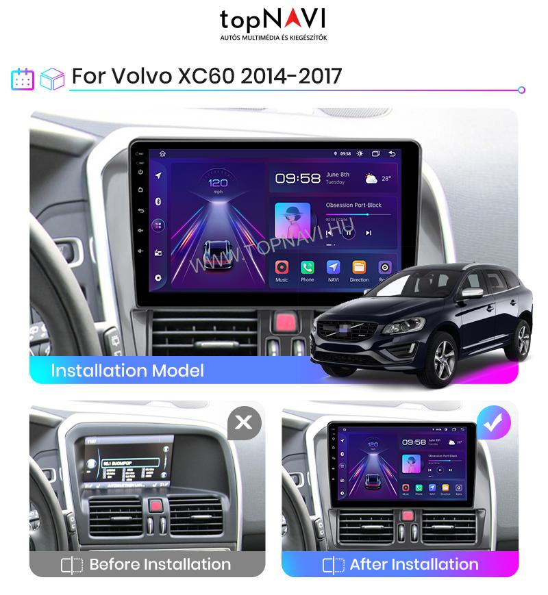 Volvo XC60 Android Multimédia fejegység - topNAVI