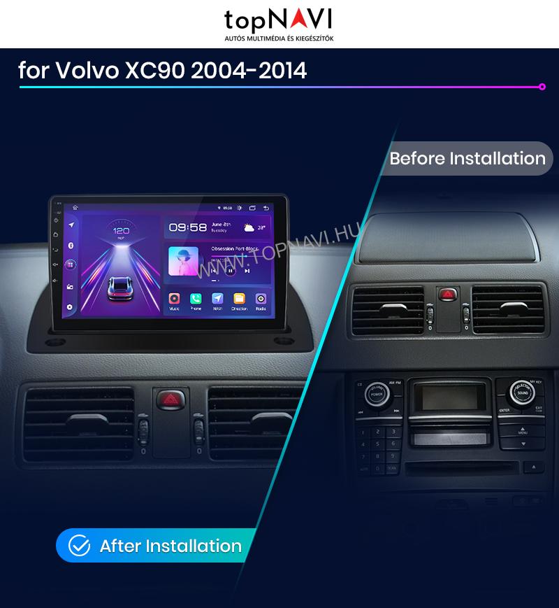 Volvo XC90 Android Multimédia fejegység GPS Bluetooth multimédia